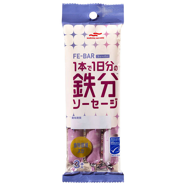マルハニチロ MSC 鉄分ソーセージ (30g×3本)×15袋入×(2ケース)