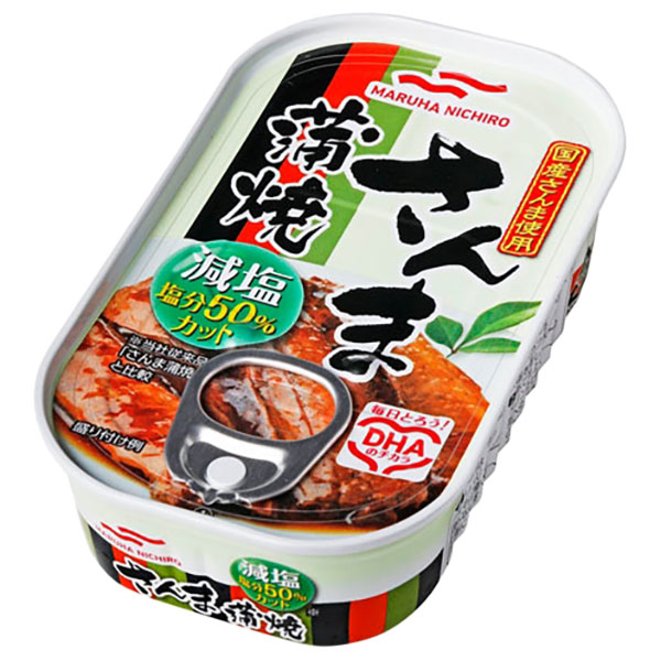 マルハニチロ 減塩 さんま蒲焼 100g缶×30個入×(2ケース)