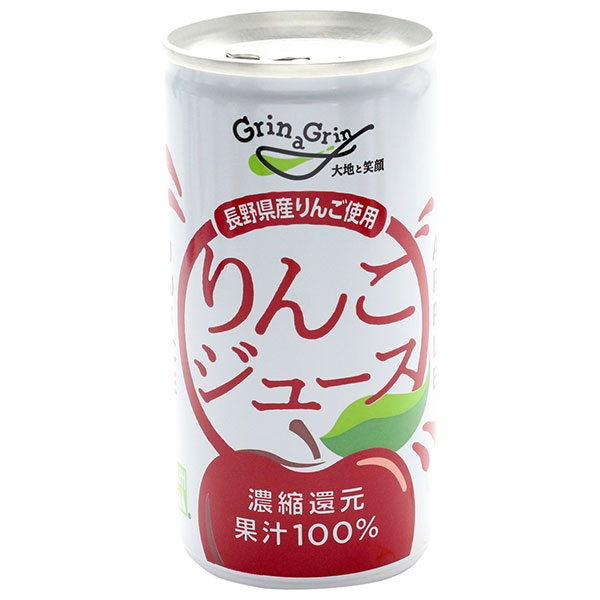 長野興農 濃縮還元 りんごジュース 195g缶×30本入×(2ケース)