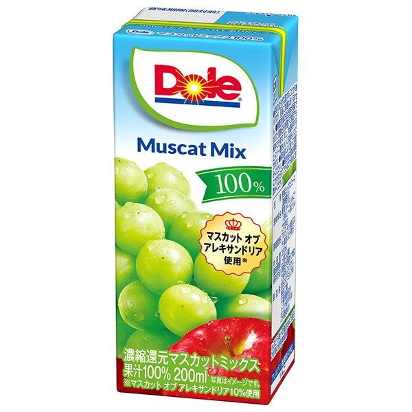 雪印メグミルク Dole(ドール) マスカットミックス 100% 200ml紙パック×18本入×(2ケース)