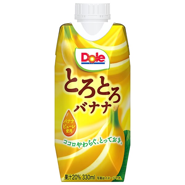 雪印メグミルク Dole(ドール) とろとろバナナ 330ml紙パック×12本入