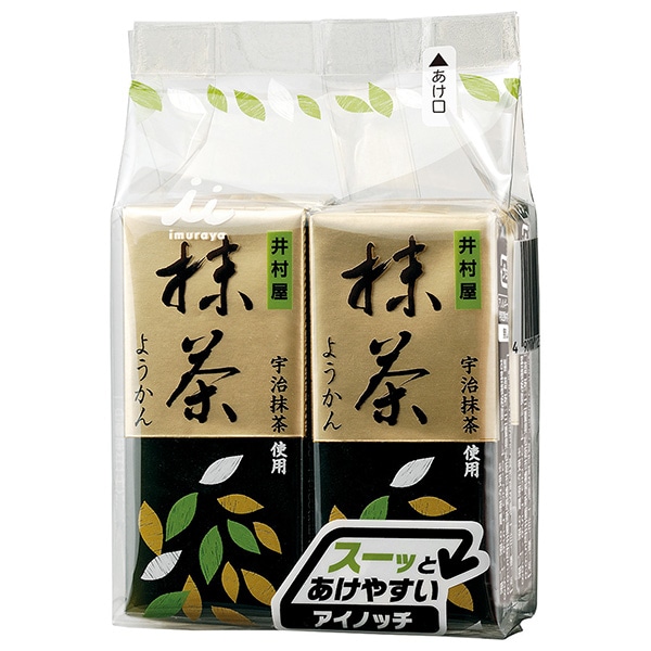 井村屋 ミニようかん 抹茶 (58g×4本)×12袋入×(2ケース)