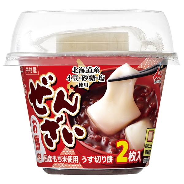 井村屋 お餅付きぜんざい 184g×16(4×4)個入