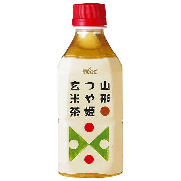 山形食品 山形つや姫玄米茶 350mlペットボトル×24本入