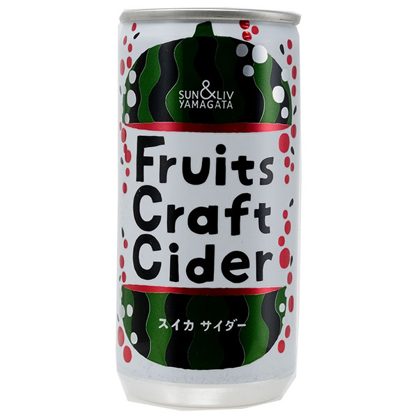 山形食品 FruitsCraftCider スイカ 200ml缶×30本入×(2ケース)