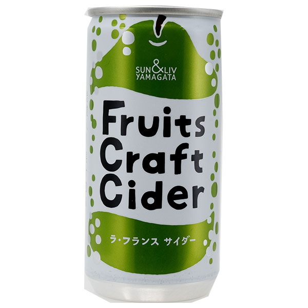 山形食品 FruitsCraftCider ラ・フランス 200ml缶×30本入×(2ケース)