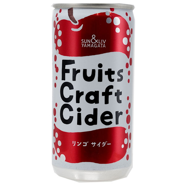 山形食品 FruitsCraftCider リンゴ 200ml缶×30本入×(2ケース)