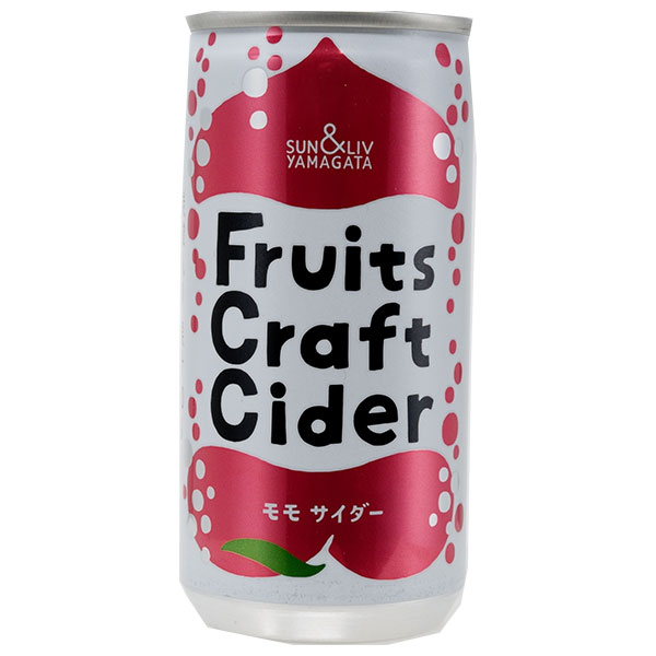 山形食品 FruitsCraftCider モモ 200ml缶×30本入×(2ケース)
