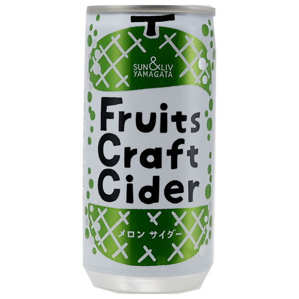 山形食品 FruitsCraftCider メロン 200ml缶×30本入×(2ケース)