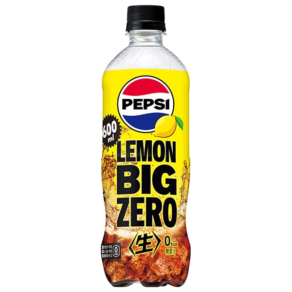 サントリー ペプシ 生 BIG ZERO LEMON【手売り用】 600mlペットボトル×24本入