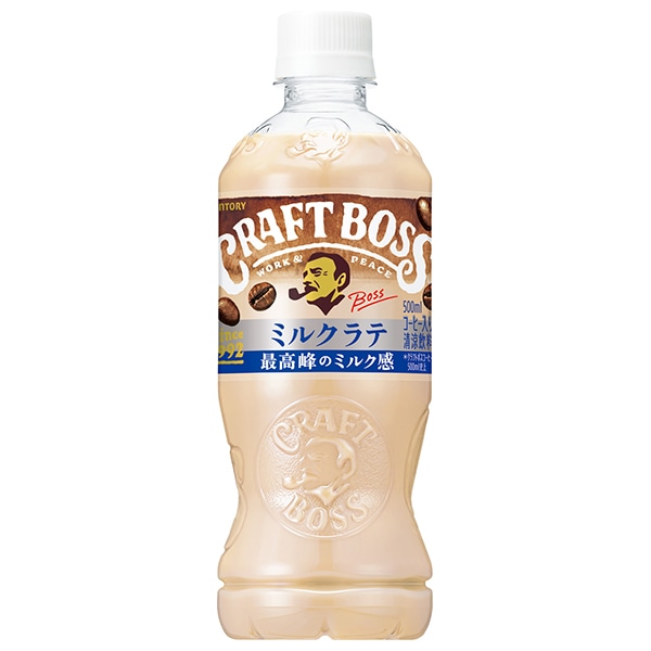 サントリー クラフトボス ミルクラテ【手売り用】 500mlペットボトル×24本入