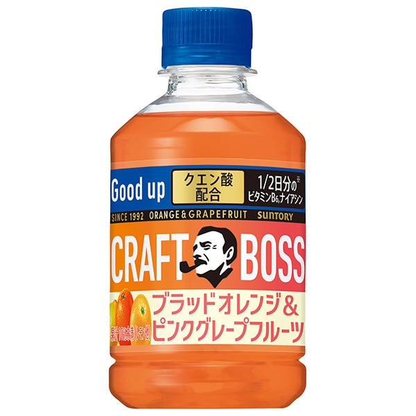 サントリー クラフトボス ブラッドオレンジ&ピンクグレープフルーツ【自動販売機用用】 280mlペットボトル×24本入