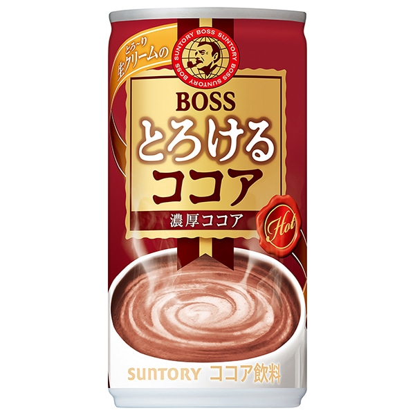 サントリー 【HOT用】BOSS(ボス) とろけるココア 185g缶×30本入×(2ケース)