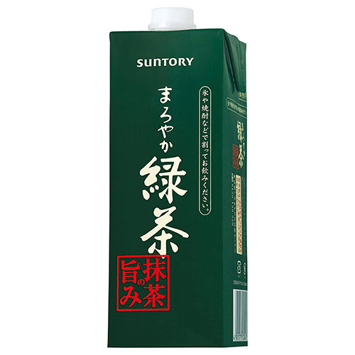 サントリー まろやか緑茶 抹茶の旨み 1L紙パック×6本入