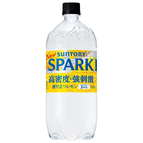 サントリー 天然水SPARKLING(スパークリング)レモン 1050mlペットボトル×12本入