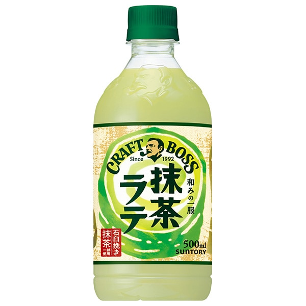 サントリー クラフトボス 抹茶ラテ 500mlペットボトル×24本入