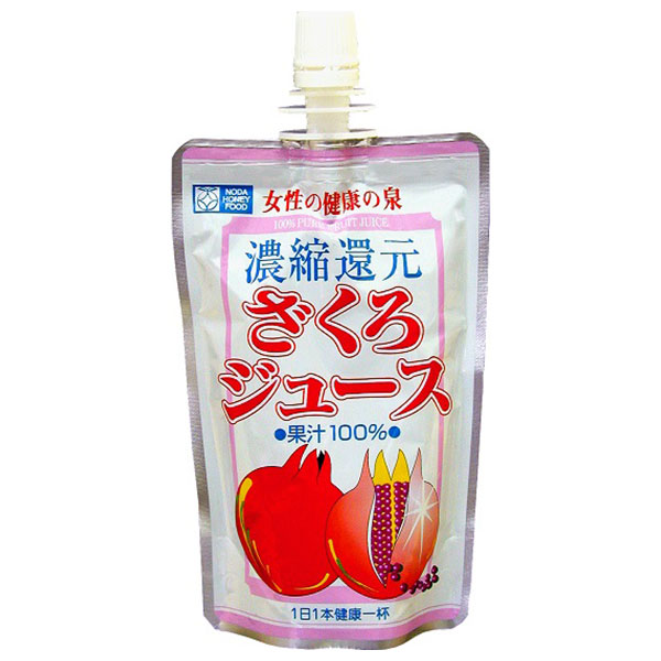 野田ハニー ざくろジュース100% 飲みきりパック 120gパウチ×24本入