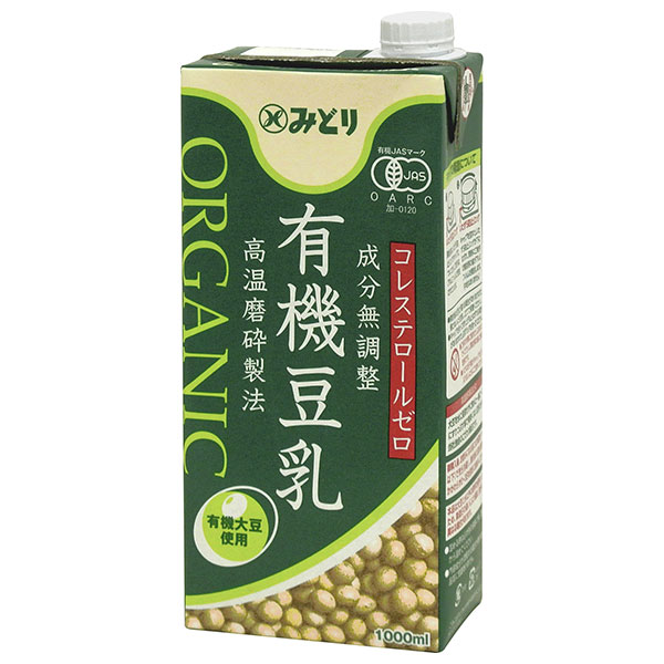 九州乳業 有機豆乳 成分無調整 1000ml×12(6×2)本入