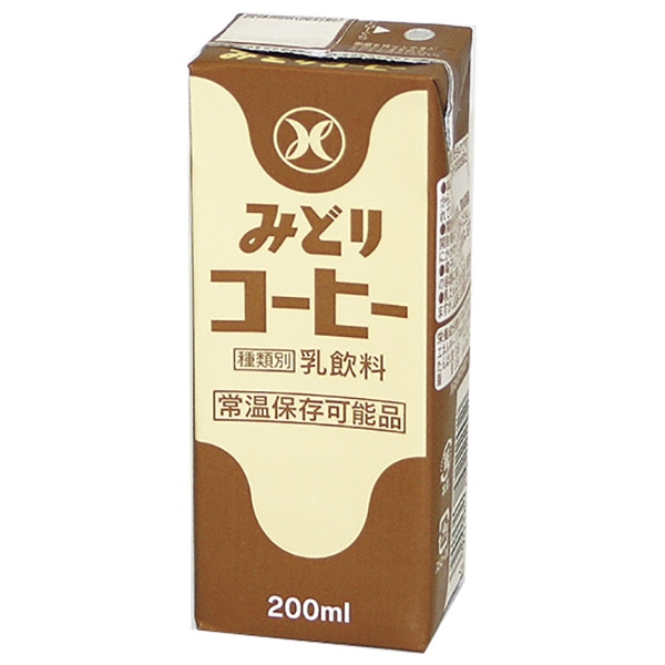 九州乳業 みどりコーヒー 200ml紙パック×24本入×(2ケース)