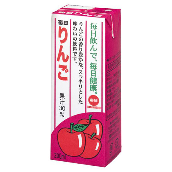 毎日牛乳 毎日りんご 200ml紙パック×24本入×(2ケース)
