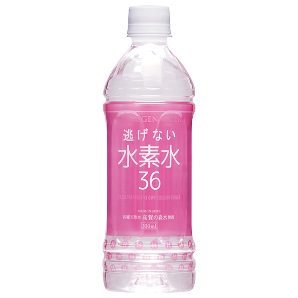 奥長良川名水 水素水36 ピンク 500mlペットボトル×24本入×(2ケース)