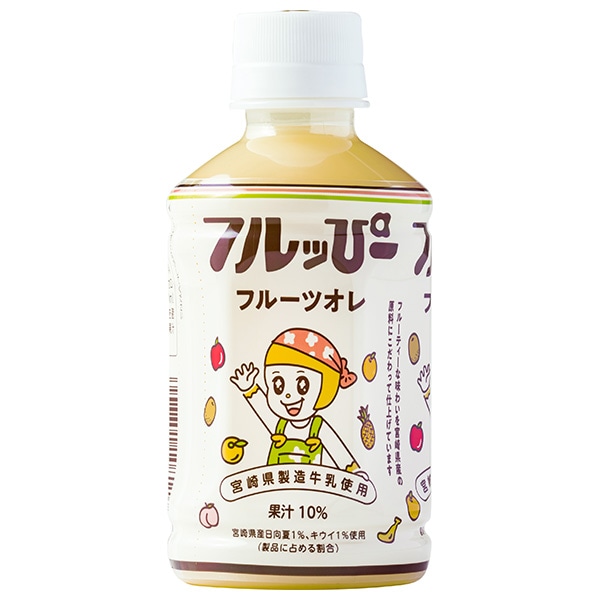 サンA フルッぴー フルーツオレ 240mlペットボトル×24本入×(2ケース)