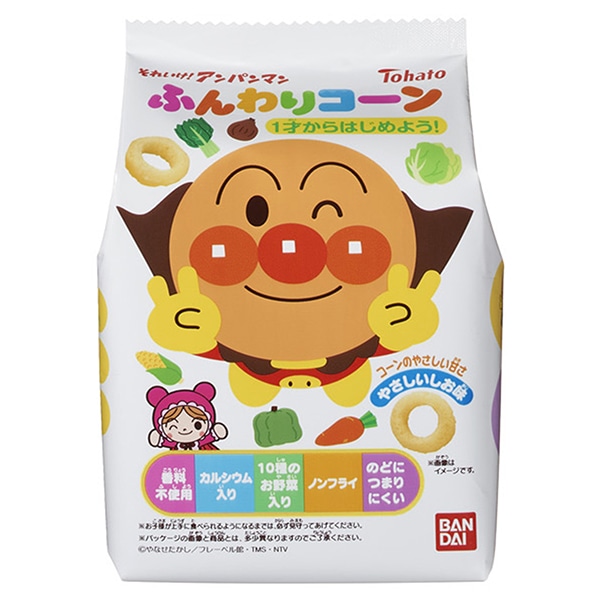 東ハト アンパンマン ふんわりコーン しお 20g×12袋入 メーカー 問屋直送