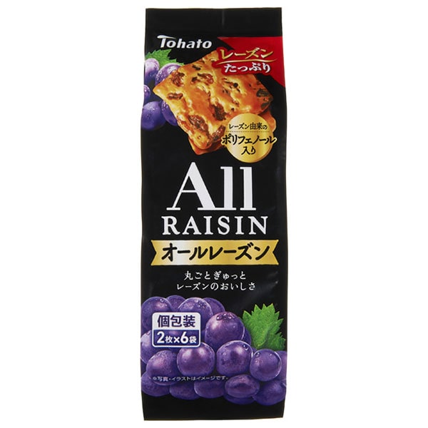 東ハト オールレーズン 12枚(2枚×6袋)×12個入 メーカー 問屋直送