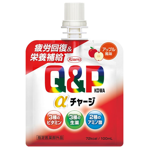 興和 キューピーコーワ αチャージ アップル風味 100mlパウチ×36本入×(2ケース)