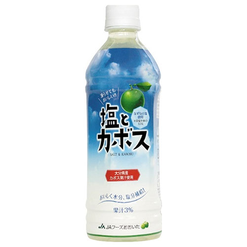 JAフーズ大分 塩とカボス 495mlペットボトル×24本入×(2ケース)