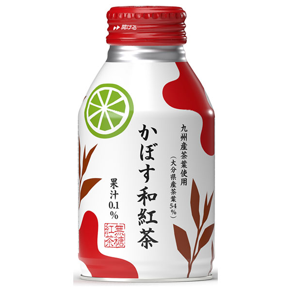 JAフーズ大分 かぼす和紅茶 275mlボトル缶×24本入×(2ケース)