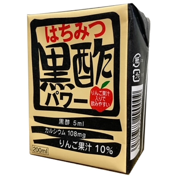 日本ルナ はちみつ黒酢パワー 200ml紙パック×16本入×(2ケース)