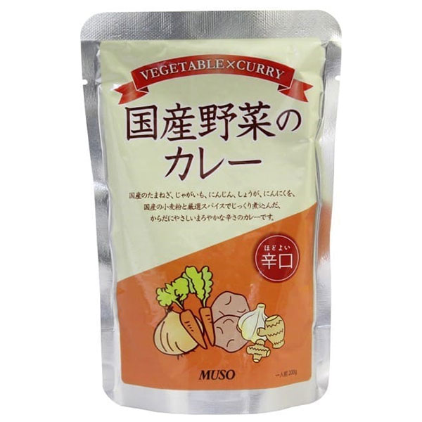 ムソー 国産野菜のカレー 辛口 200g×20袋入