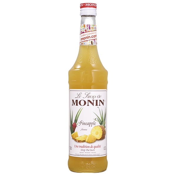 日仏貿易 モナン パイナップル・シロップ 700ml瓶×6本入×(2ケース)