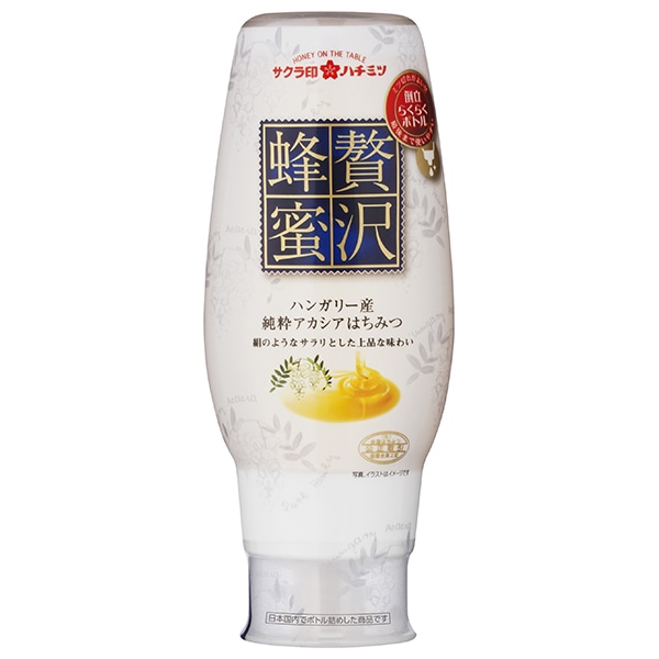 加藤美蜂園 サクラ印 贅沢蜂蜜ハンガリー産純粋アカシアはちみつ 290g×12本入×(2ケース)