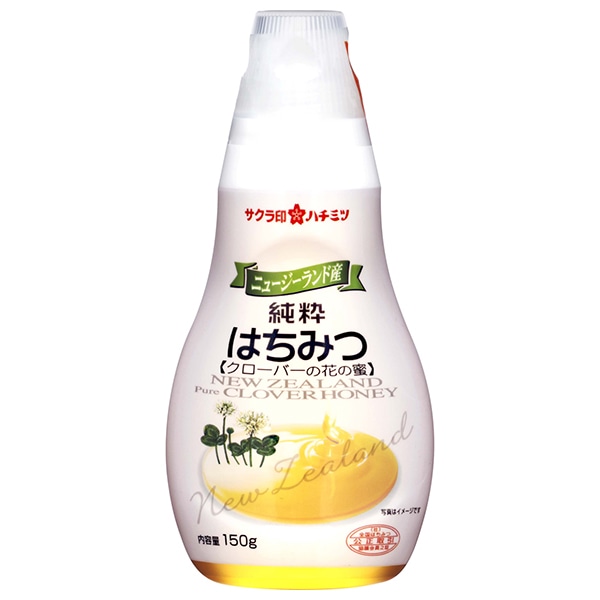 加藤美蜂園本舗 サクラ印 ニュージーランド産純粋クローバーはちみつ 150g×12本入