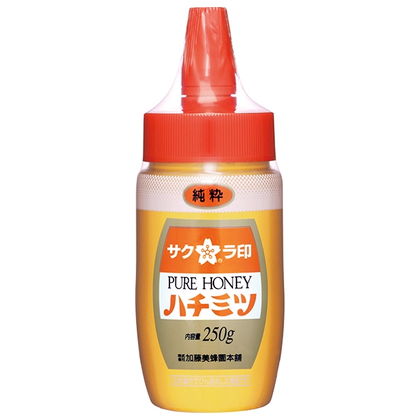 加藤美蜂園 サクラ印 純粋ハチミツ 250g×12本入×(2ケース)