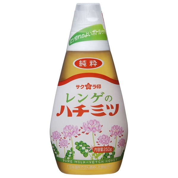 加藤美蜂園 サクラ印 純粋レンゲハチミツ 250g×12本入