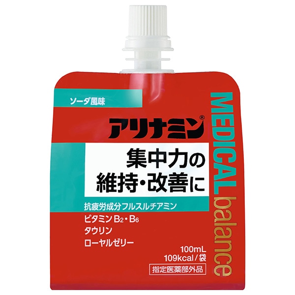 アリナミン製薬 アリナミン メディカルバランス ソーダ風味 100mlパウチ×36本入