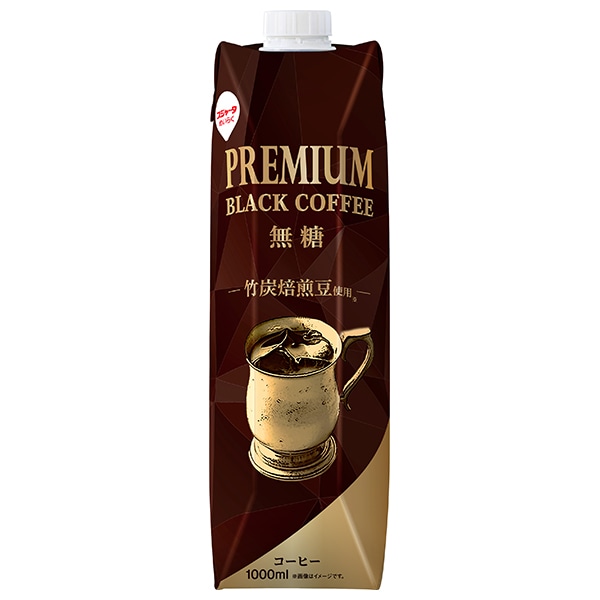 スジャータ プレミアム ブラックコーヒー 無糖 1000ml紙パック×6本入×(2ケース)