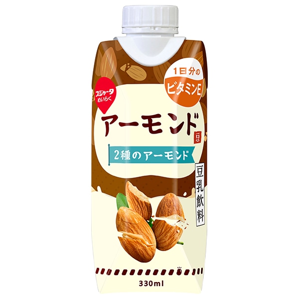 スジャータ アーモンド豆乳飲料(プリズマ容器) 330ml紙パック×12本入