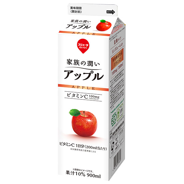 スジャータ 家族の潤い アップル 900ml紙パック×12本入 チルド 冷蔵品