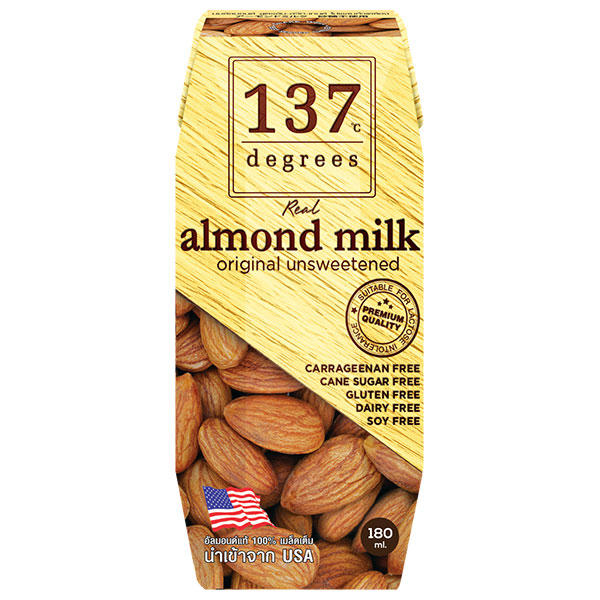 HARUNA(ハルナ) 137ディグリーズ アーモンドミルク 甘味不使用 180ml紙パック×36本入