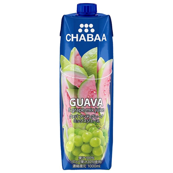 HARUNA(ハルナ) CHABAA(チャバ) 100%ミックスジュース グァバ 1000ml紙パック×12本入
