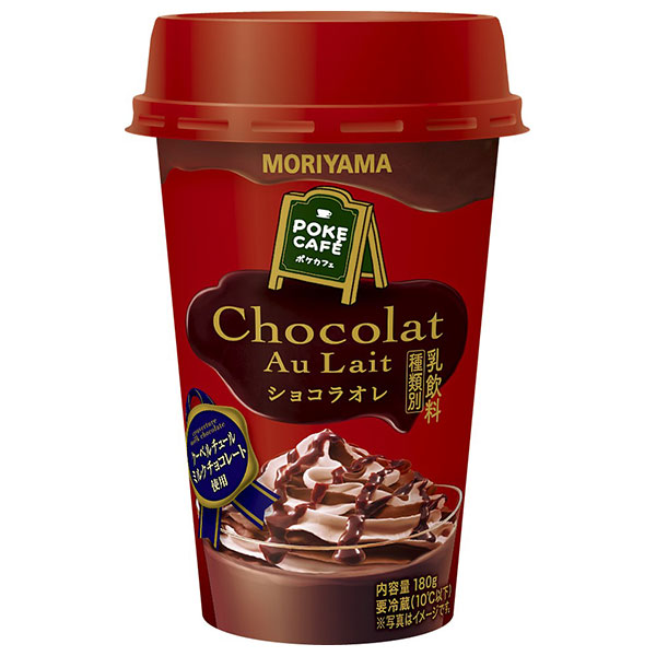 守山乳業 POKE CAFE(ポケカフェ) ショコラオレ 180g×12本入 チルド 冷蔵品