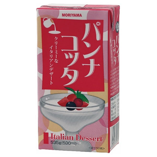 守山乳業 MORIYAMA パンナコッタ 535g紙パック×12本入