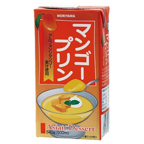 守山乳業 MORIYAMA マンゴープリン 540g紙パック×12本入×(2ケース)