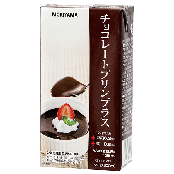 守山乳業 MORIYAMA チョコレートプリンプラス 551g紙パック×12本入