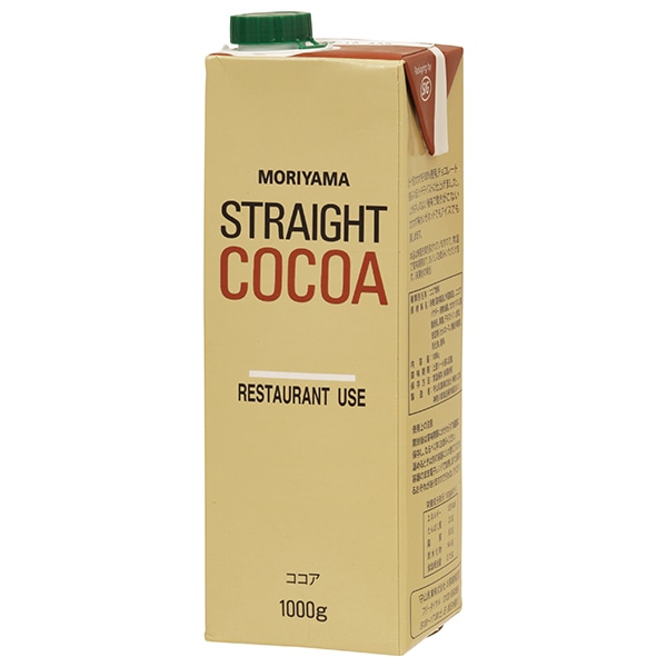 守山乳業 MORIYAMA ストレートココア(口栓付) 1000g紙パック×6本入