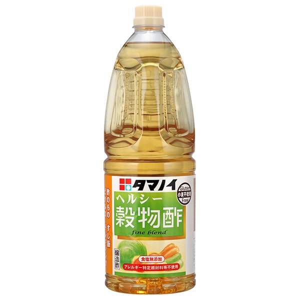 タマノイ酢 ヘルシー穀物酢 食塩無添加タイプ 1.8Lペットボトル×6本入